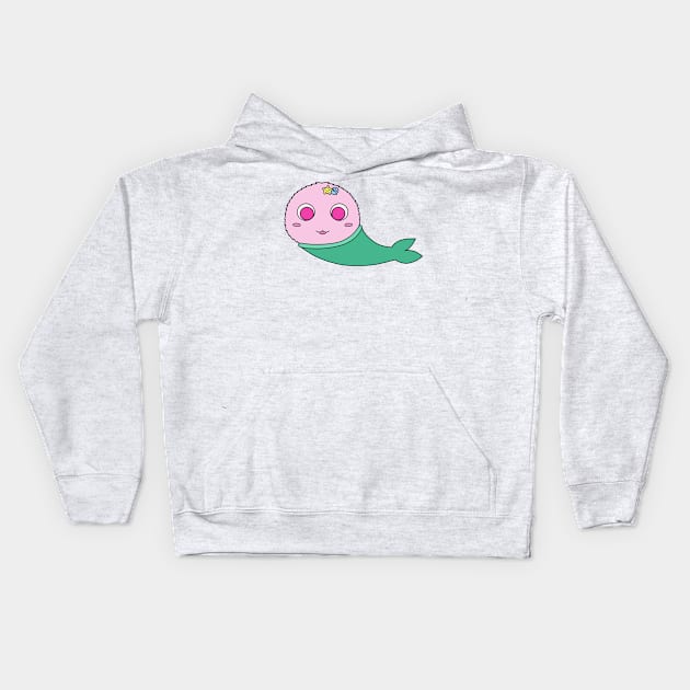 Mermaid Puff Kids Hoodie by Destination Creativity